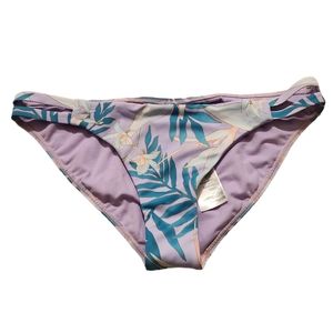 Billabong Lowrider Purple Floral Bikini Bottom
